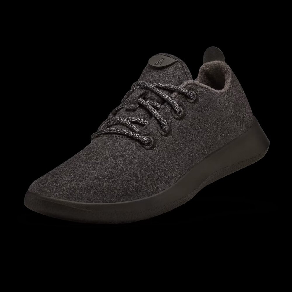 Allbirds black mens size 10 “the wool runners”